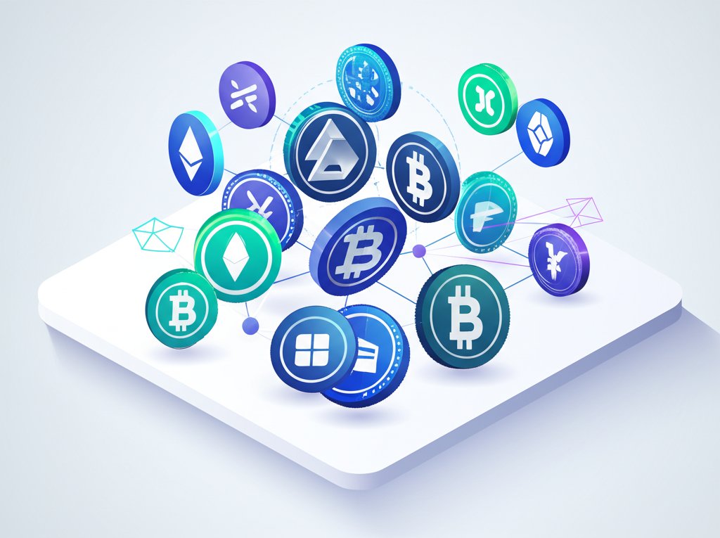 Cryptocurrency pathway to diverse digital coins beyond Bitcoin, exploring altcoin investments.