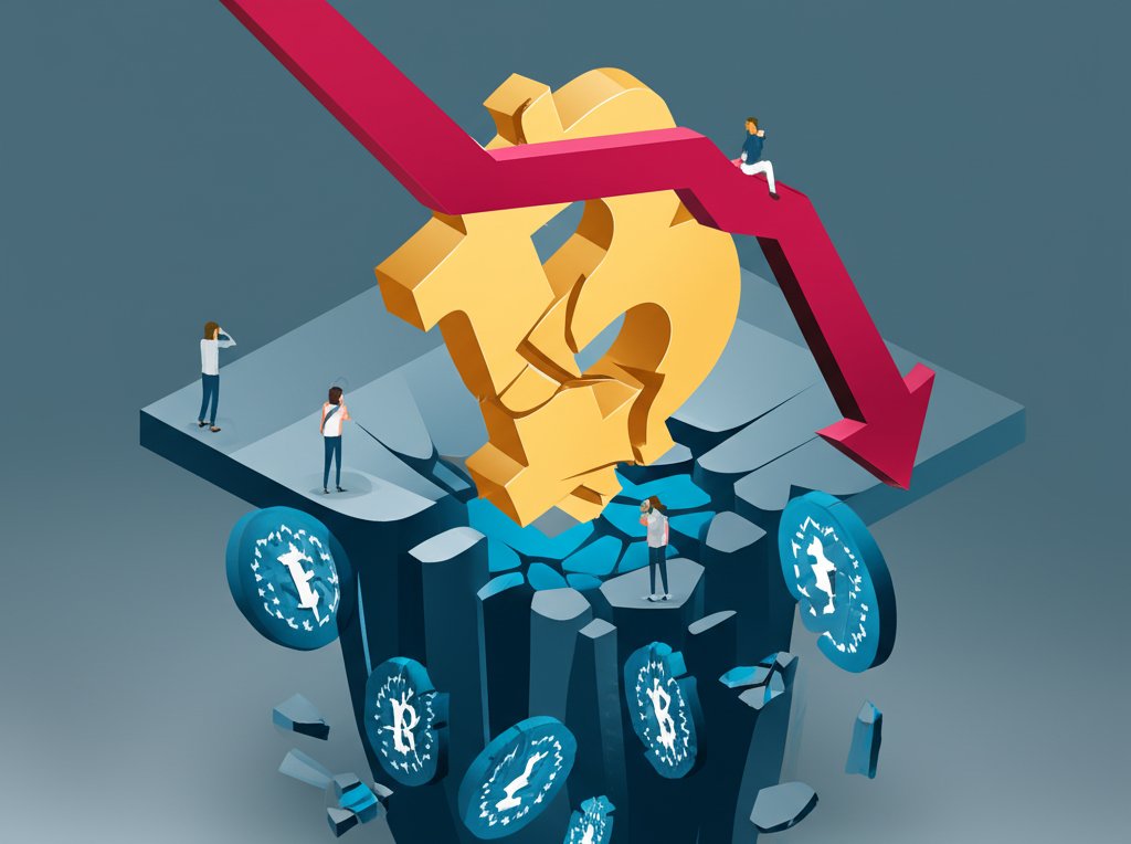 Crypto market in decline, prices hitting a new low.