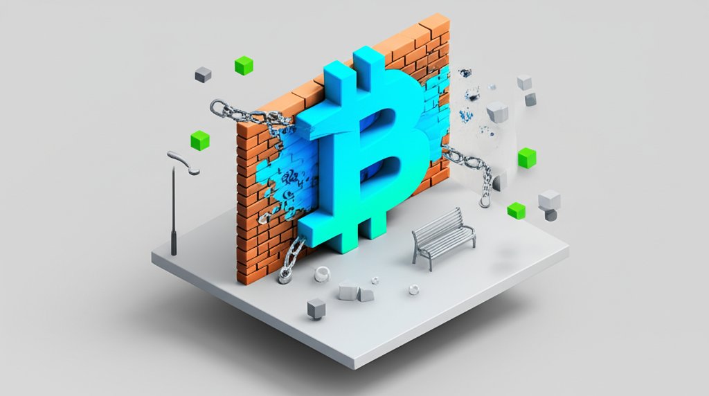 Hood Crypto project graphic promoting decentralized financial freedom (DeFi) for all.