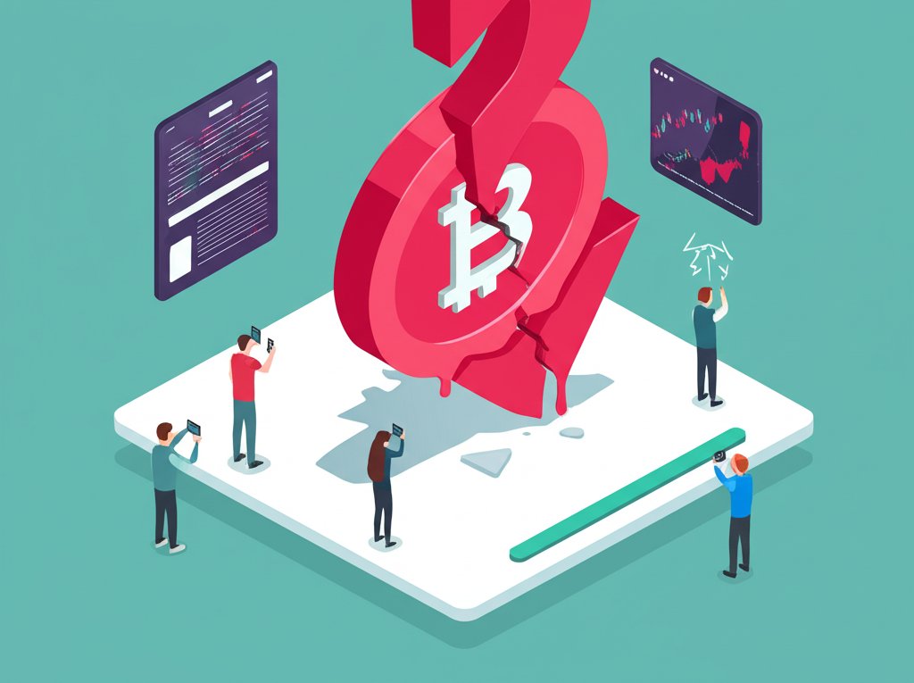 Chart showing significant Robinhood crypto price drop in latest trading.