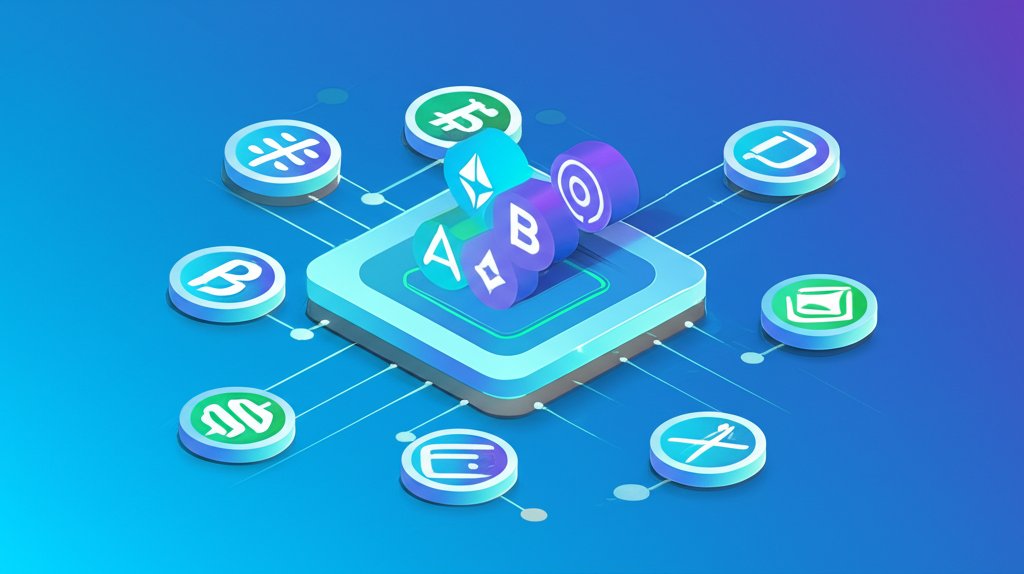 Diverse types of cryptocurrencies: altcoins, stablecoins, DeFi tokens, beyond Bitcoin.